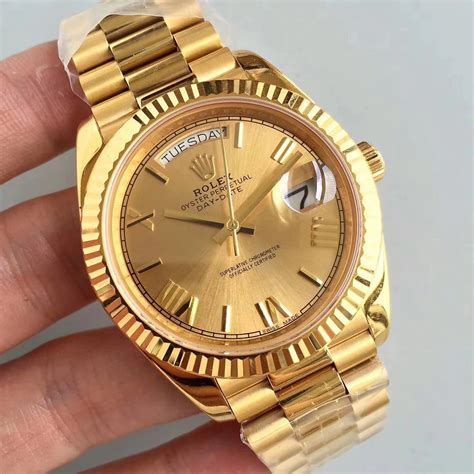 mens gold rolex replica|rolex knockoff watches day date.